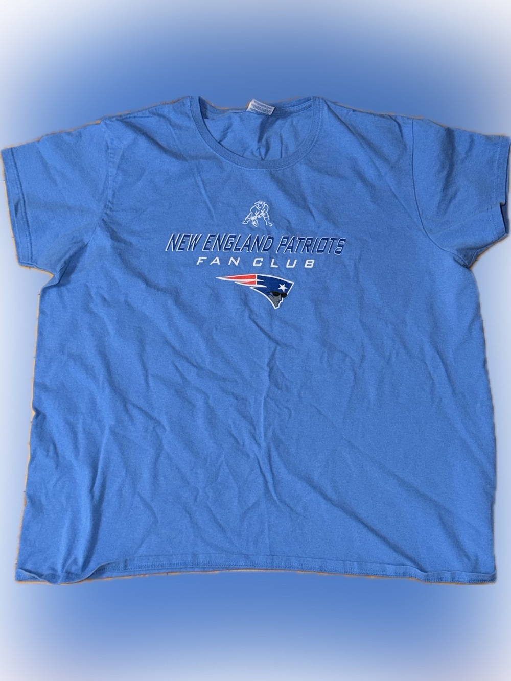 Gildan Light Blue New England Patriots Fan Club T-Shirt
